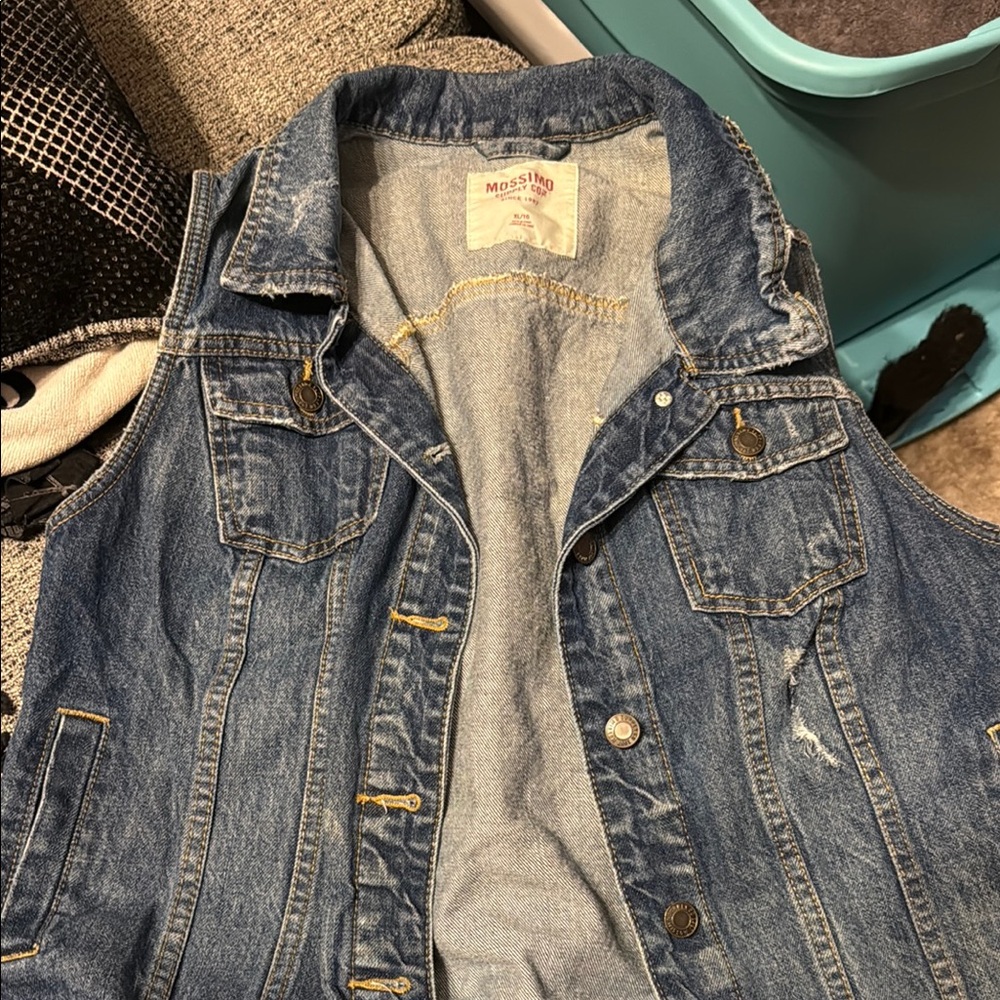 Classic Blue Mossimo Denim Vest